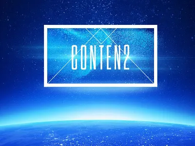 Conten2 Production blue brand branding cover logo star visual world