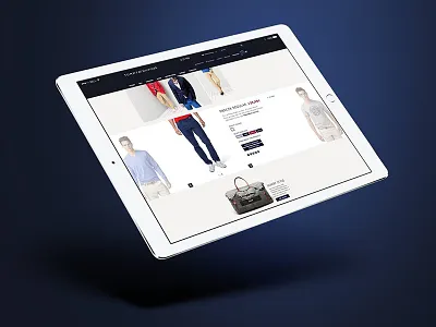 Tommy art direction design digital fashion layout tommy ui ux webdesign website