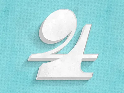 Four 36 days of type graphic design illustration number texture type typography