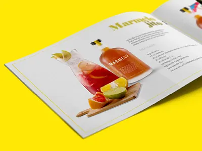 Marmelo Menú alcohol alcoholic beverage label licor liqueur liquor menu mexico packaging packaging design quince yellow