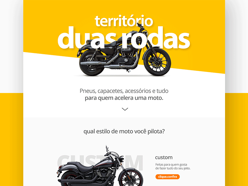 Motocicletas walmart.com campaign ecommerce motorcycle walmart yellow