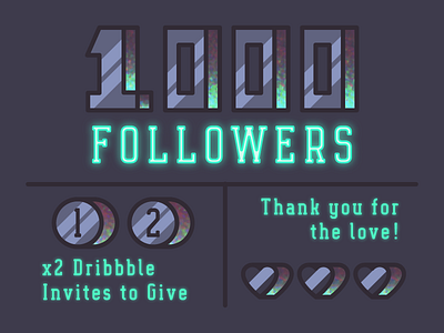 Yay! 1000 celebration dribbble invites invite giveaway invites yay