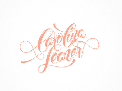Carolina Leaner beer branding craft beer hand lettering handlettering lettering logo logo design logotype