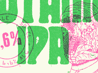 Botanic IPA beer beer label craft beer goodtype illustration lettering ligature collective type typography