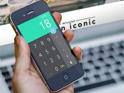 Mobile Calculator UI Design android dailyui design flat material material design mobile mockups ui user interface ux