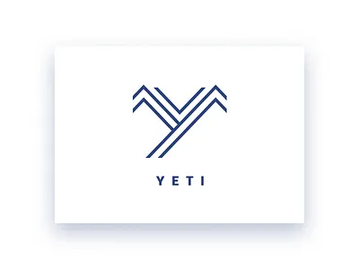 Yeti Hiking brand identity branding design geometric hiking logo design minimal