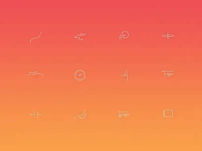 Animated Feature Icons for Furniture Video animation design feature furniture icon illustration minimal simple