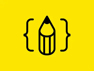 Superpencil take 4 code logo pencil programming yellow