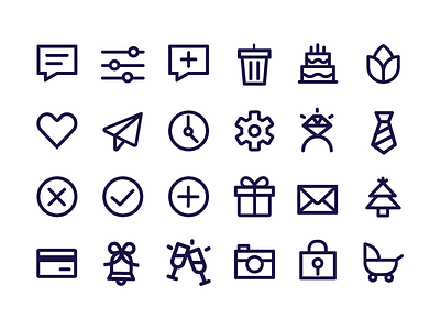 Utility Icon Set app icons illustrator utility icons vector
