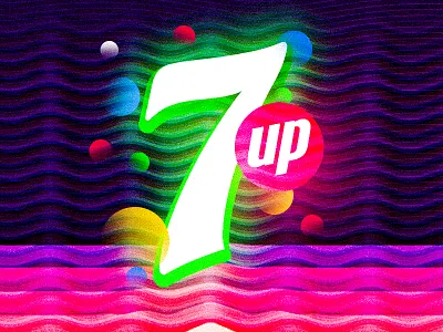 CANS OF 7UP PACKAGING DESIGN graphic packing poster