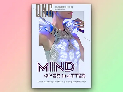 Magazine Cover Concept – White branding concept fashion magazine print technology