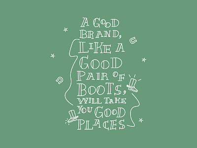 Brandana Sayings Illustration bandana boots brandana cowboy giddy up illustration