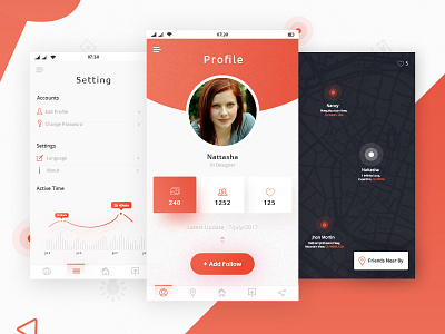 Freebies - Profile Settings Dashboard app design dashboard free download freebies mobile app profile settings ui design