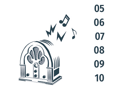 Dice For Brains 2017 Brand Book, Table of Contents detail dice for brains music notes numbers radio rpg