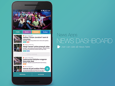 CITIZEN NEWS & TV BROADCASTING APPS android application apps ios news tv ui