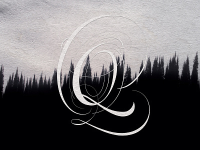 Q calligraphy copperplate engrossersscript