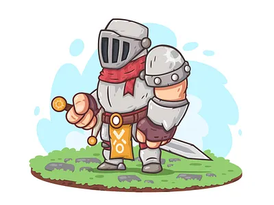 Knight character fighter game knight middle earth sword warrior