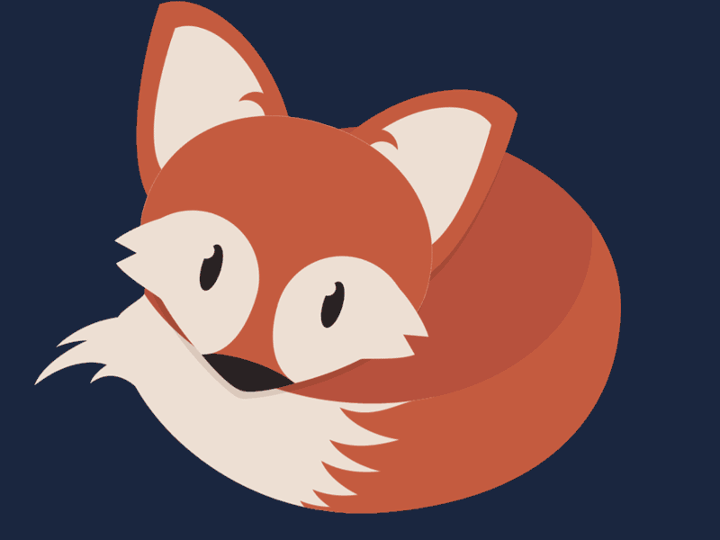 Sleepy fox animation fox sleep