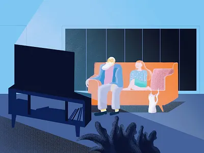 晚间时间 illustrations