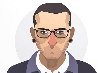 Chester Bennington bennington chester illustration linkin linkin park park portrait