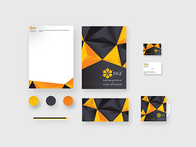 Brand design for ISGJ brand design brand guideline branding business card corporate brand identity cover design envelope graphic design jewellery design logo design stationery design