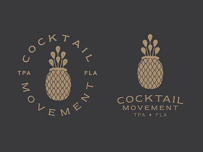 Cocktail Movement branding identity illustration lettering logos typography