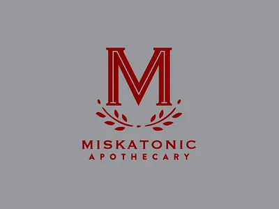 Miskatonic Apothecary branding icon lettering logo