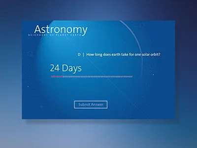 Astronomy Jupiter education game interface kids learning ui