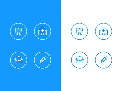 Medical Iconset car icon iconography icons illustration tooth