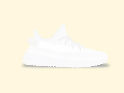 Yeezy Boost 350 V2 - Creams 350 adidas boost creams illustration kanye shoe v2 vector yeezy