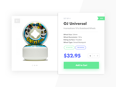 Daily UI #012 - E-Commerce Single Item 012 dailyui design ecommerce interface skateboard ui visual