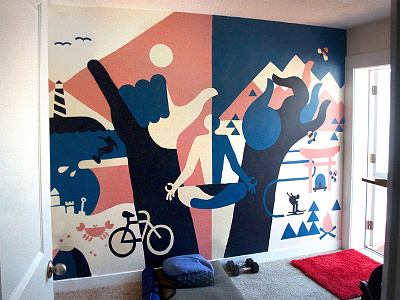 Spirit Mural illustration mural paint painting slc utah