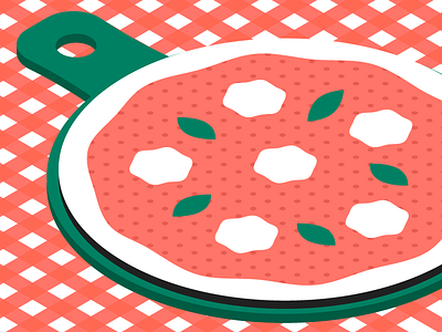 Italian Pizza isometric italia italy pizza pizzeria restaurant table