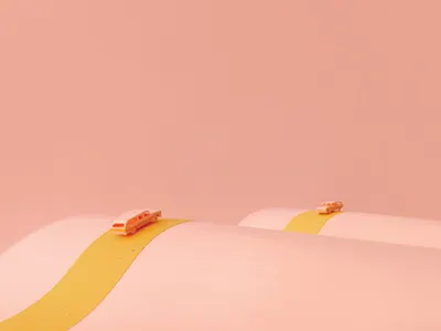 DICHTER 3. editorial illustration car magazine miniature paper papercraft