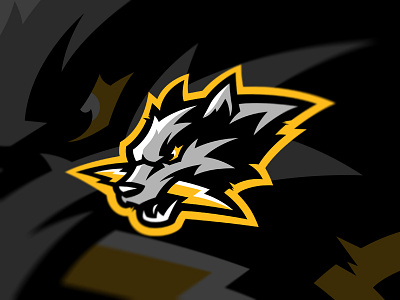 Storm Wolves brand e sport logo mascot sport storm team wolf wolves