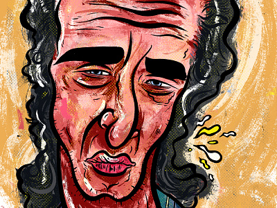 Kings of comedy #19 Steven Wright art comedy editorial kings of comedy portrait