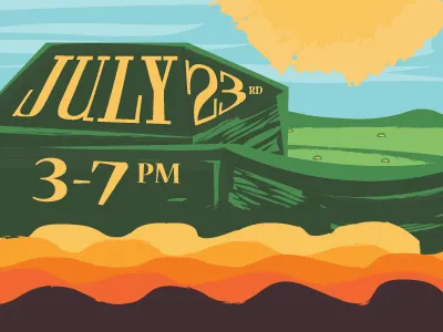 Magazine Beach Benefit Poster
