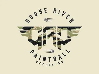 GRP Paintball Field logo branding camo geometric icon design icons logo military paintball type