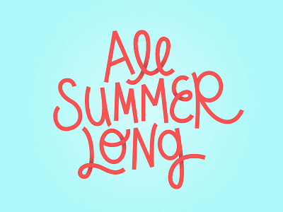 Happy Friday! lettering naive script shadow summer vector