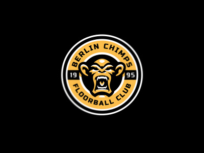 Berlin Chimps ape berlin chimps chimp graphic maniac logo mascot monkey sports branding sports design sports logo