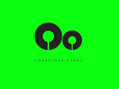 Conscious Cards branding business cards identity india lazy eight logo trees