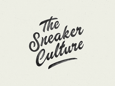 The Sneaker Culture branding brush calligraphy concept handlettering instagram lettering logo print sneaker type typography