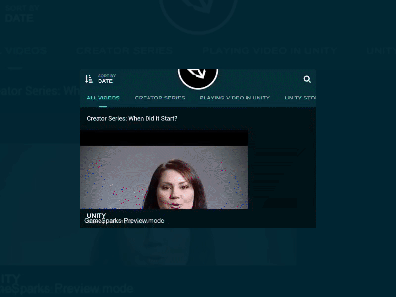 [Video Player] Unity3D Community App for iOS & Android android animation design development ios player programming ui unity3d ux video