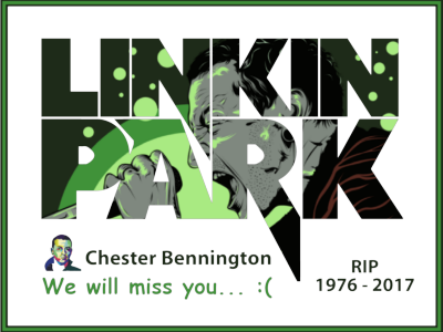 RIP Chester Bennington adobe illustrator branding business logo graphic design logo design