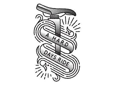 Cycling Flash Sheet 02 cycling line art saddle tattoo