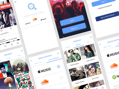 Music App design app design layout music ui ux