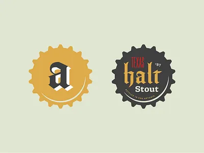 Bottle Caps 02 beer blackletter bottle cap brew cola layout soda stout texas text typography vintage