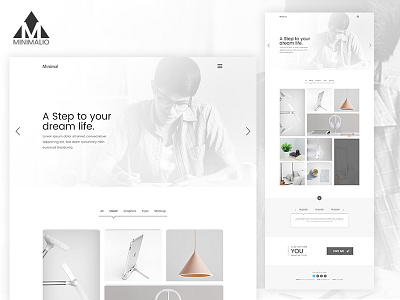 Minimalio-Minimal Portfolio [Download] clean creative gallery minimal minimalist personal portfolio ui website