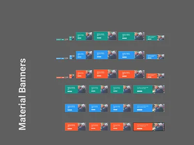 Material Banners banners ecommerce freebie material design resources