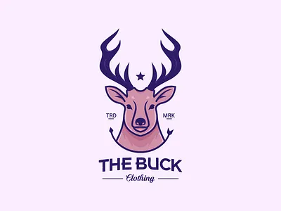 The Buck animal arrow buck clothing deer head horn star